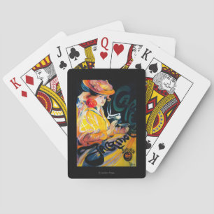 Jeu De Cartes Cru PosterEurope de Jacqmotte Caf�