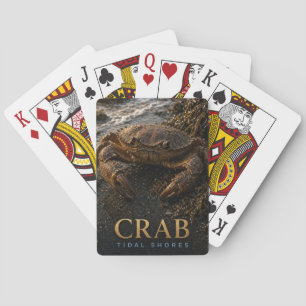 Jeu De Cartes Crustacé Rivages de la marée Faune ANIMAL