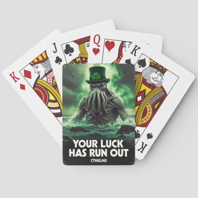 Jeu De Cartes Cthulhu St Patricks Day Luck Run Out  (dos)