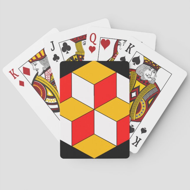 Jeu De Cartes cubes 3d (dos)