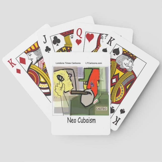 Jeu De Cartes Cubiste Castro NéoCubisme Drôle (dos)