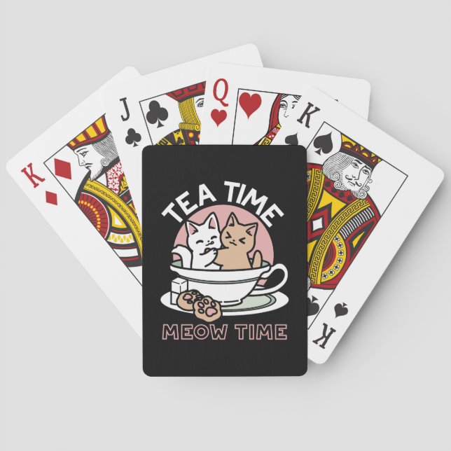 Jeu De Cartes Cuddin en coupe - Tea Time adorable (dos)
