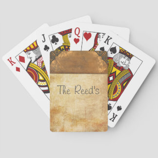 Jeu De Cartes Cuir antique