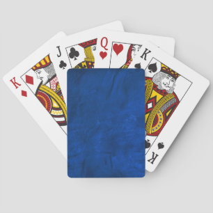 Jeu De Cartes cuir bleu abstrait