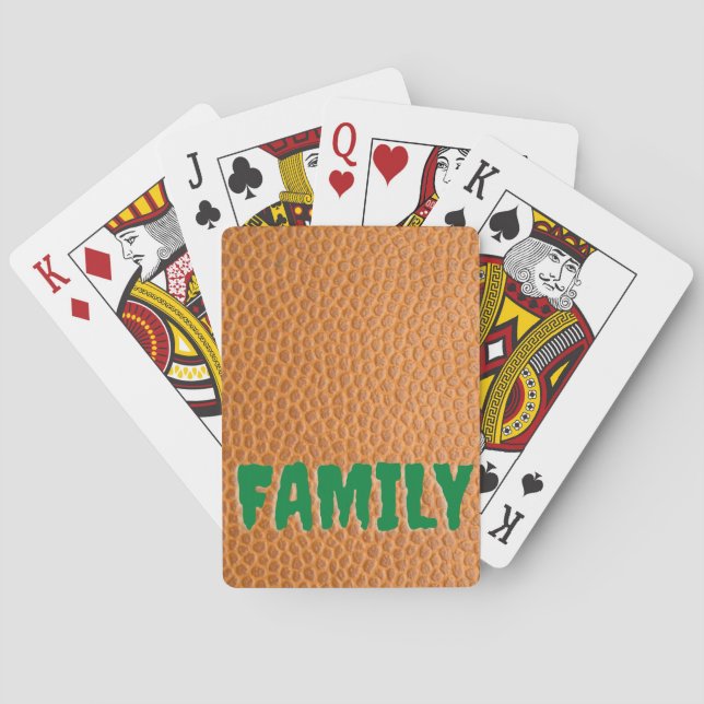 Jeu De Cartes Cuir | Zazzle_Growshop. (dos)