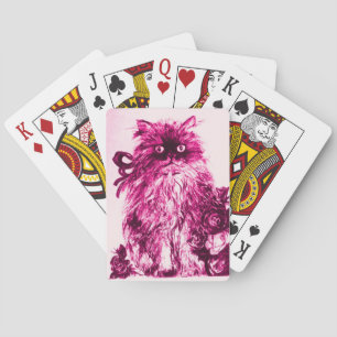 Jeu De Cartes CUISINE AVEC ROSES, Rose Fuchsia Blanc
