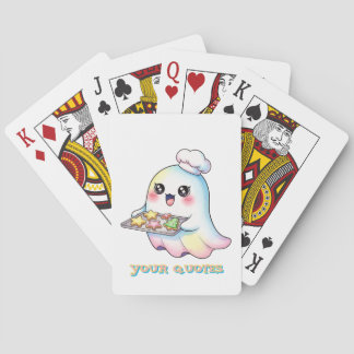 Jeu De Cartes Cuisinier Fantôme Kawaii Avec Cookies de Noël