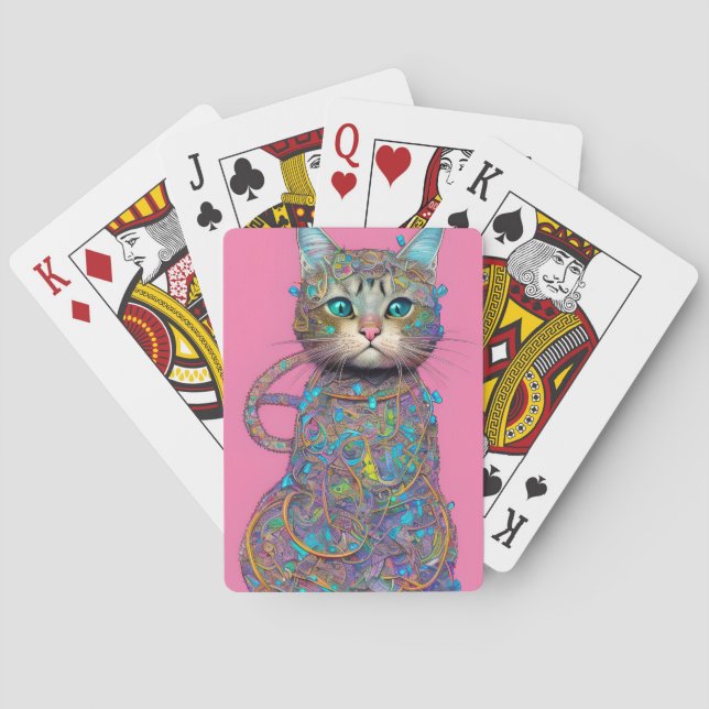 Jeu De Cartes Cume corps complet chat Hyper (dos)