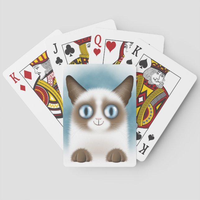 Jeu De Cartes Curieux Siamese Kitten (dos)