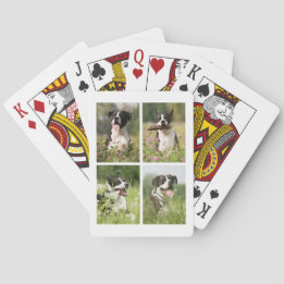 Jeu De Cartes Custom Dog Photo Collage