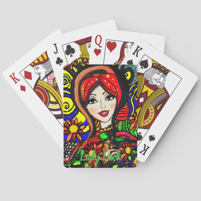 Jeu De Cartes Custom Lady Luck 3 Couple's Game Night  (dos)