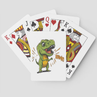 Jeu De Cartes Cute Angry Baby T-Rex RAWR Cartoon Playing Cards