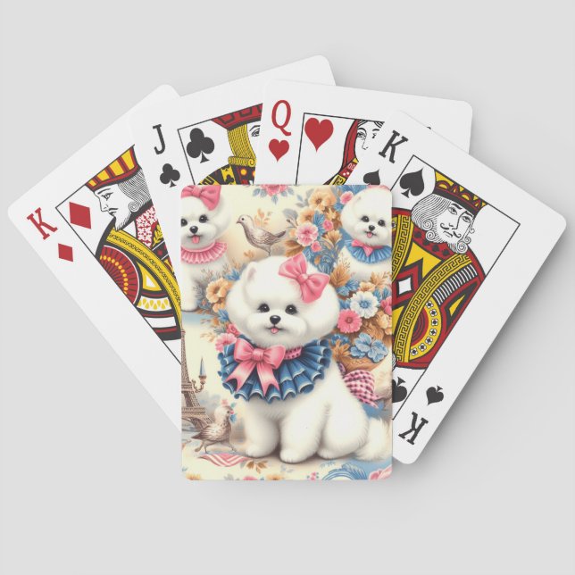 Jeu De Cartes Cute Bichon Frisé (dos)