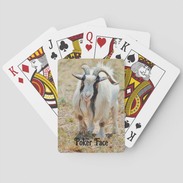 Jeu De Cartes Cute Billy Chèvre Poker Visage Jouer Cartes (dos)