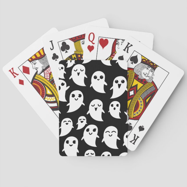 Jeu De Cartes Cute Boo Spook Halloween Dessin D'Halloween (dos)