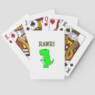Jeu De Cartes Cute et en colère Rex RAWR