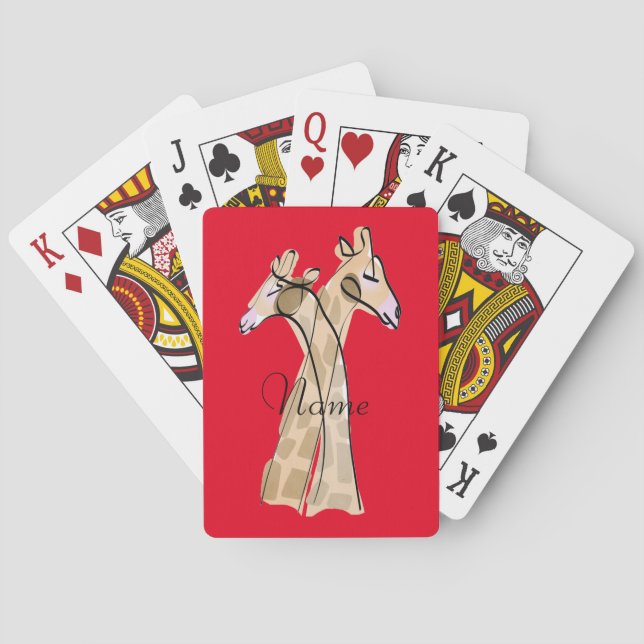 Jeu De Cartes Cute Giraffe Couple Thunder_Cove (dos)