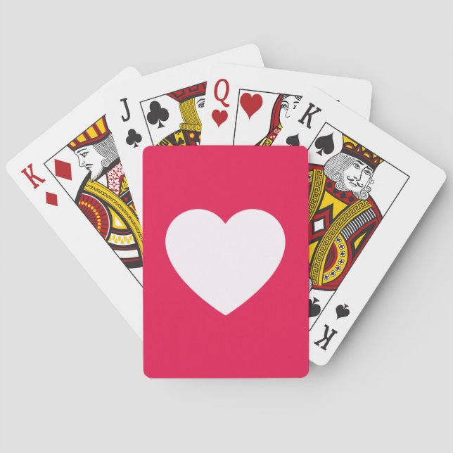 Jeu De Cartes Cute Girly Heart Motif Valentines Jour Cadeau (dos)