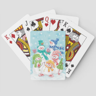 Jeu De Cartes Cute Holiday Snowman Family