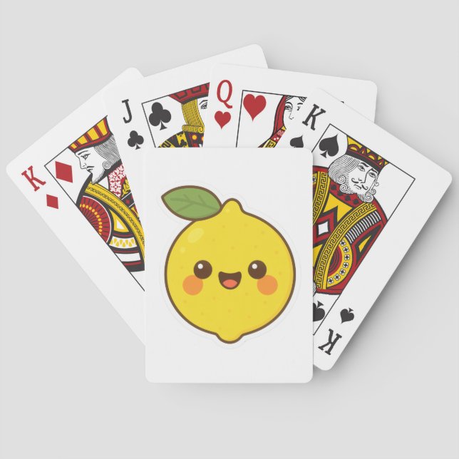 Jeu De Cartes Cute Kawaii Lemon (dos)