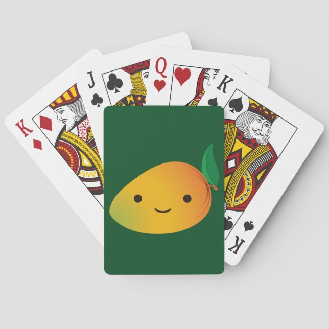 Jeu De Cartes Cute Kawaii Mango souriant (dos)