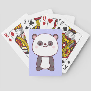 Jeu De Cartes Cute Kawaii Panda violet