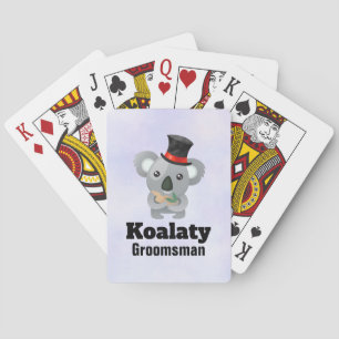 Jeu De Cartes Cute Koala Pun Koalaty Groomsman