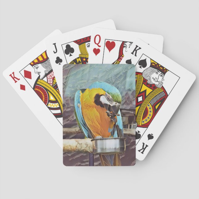 JEU DE CARTES CUTE MACAW (dos)