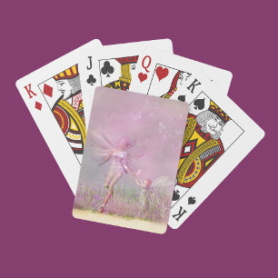 Jeu De Cartes Cute Moderne Fées Papillons Rose Girls