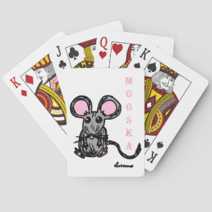Jeu De Cartes Cute Mooska Souris Lecture Cartes
