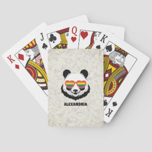 Jeu De Cartes Cute Ours Panda Arc en ciel LGBTQ
