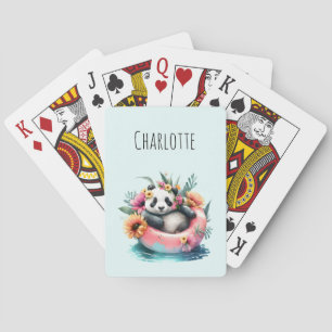 Jeu De Cartes Cute Panda Chilling dans un tube intérieur