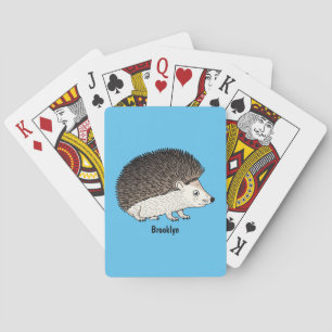 Jeu De Cartes Cute prickly hedgehog cartoon