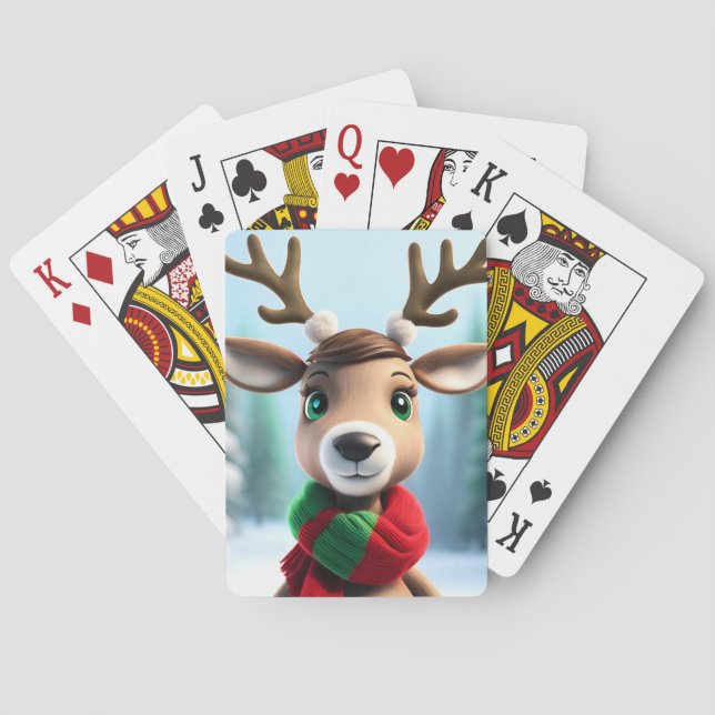 Jeu De Cartes Cute Reindeer (dos)