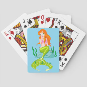 Jeu De Cartes Cute Sirène Redhead Thunder_Cove
