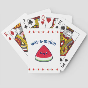 Jeu De Cartes Cute Smiling Kawaii Watermelon