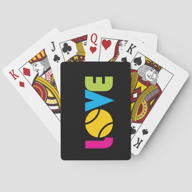 Jeu De Cartes Cute Tennis LOVE - (dos)