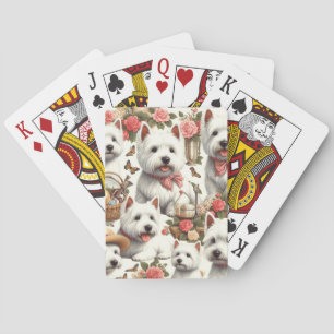 Jeu De Cartes Cute West Highland White Terrier sans fil