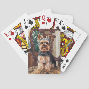Jeu De Cartes Cute Yorkshire Terrier Peinture