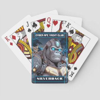 Jeu De Cartes Cyber Ape Yacht Club - Silverback Playing Cards