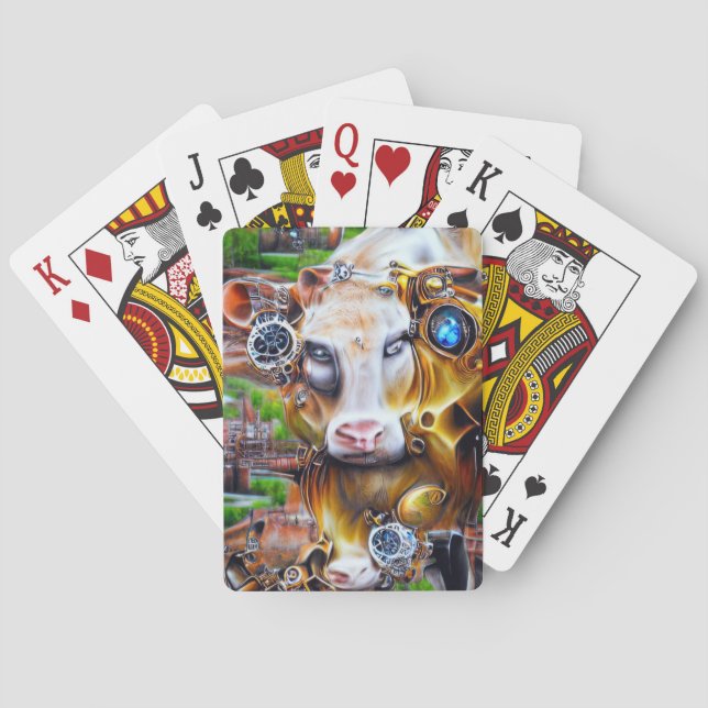 Jeu De Cartes Cyber-vache vapeur (dos)