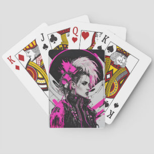 Jeu De Cartes Cyberpunk Femme Fatale Jouer Cartes