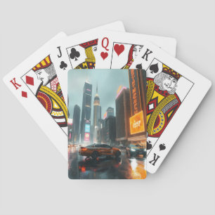 Jeu De Cartes Cyberpunk Skyscrapper City Cars