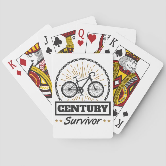 Jeu De Cartes Cyclisme Survivant du siècle 100 Miles Course Vélo (dos)