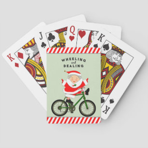 Jeu De Cartes Cycliste de Noël à vélo