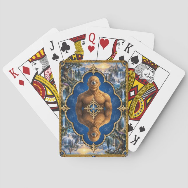 Jeu De Cartes Cyclope, Monstre de Fantasy Gothique (dos)