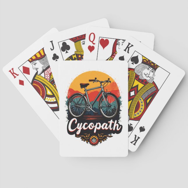 Jeu De Cartes Cycopaure : Vélo énergétique et soleil couchant Gr (dos)