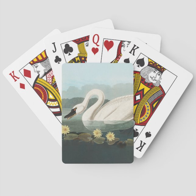 Jeu De Cartes cygne audubon cygnes d'eau blanche (dos)