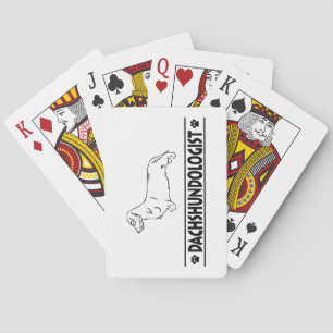 Jeu De Cartes Dachshund à poil dur humoristique