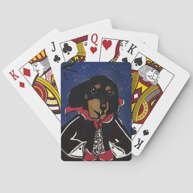 Jeu De Cartes Dachshund Halloween (dos)